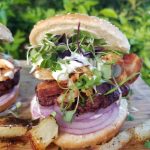 Bacon blue cheese burger