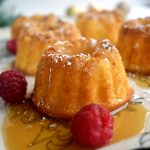 Sugary rum soaked mini yellow cakes