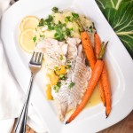 Simple, elegant Wine and Garlic Poached Cod with Irish Colcannon is a fresh take on the traditional Irish fare and it's ready in 20 minutes.