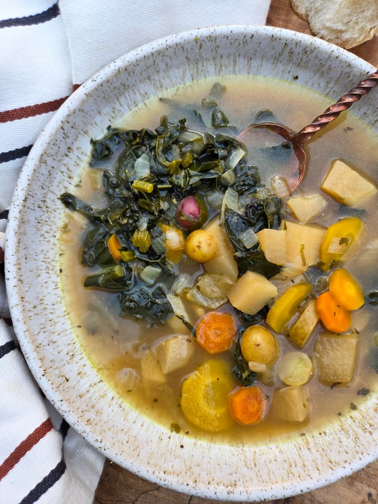Winter Vegetable Barley Soup is simple, a little rustic and packed with all the good stuff to keep you healthy.
