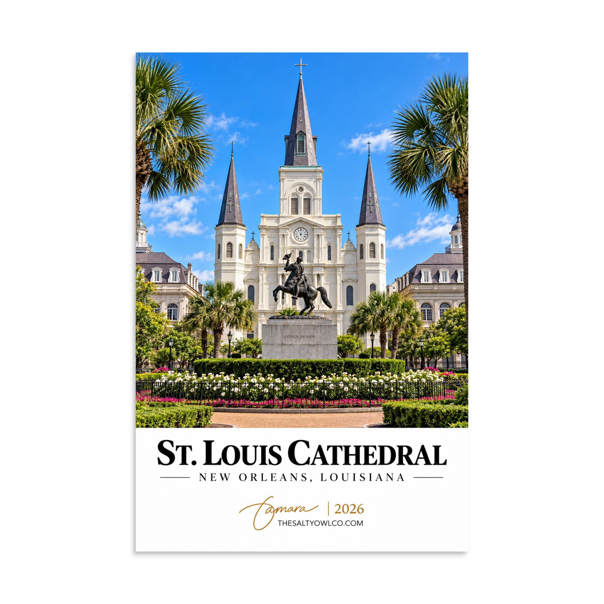 St. Louis Cathedral – New Orleans Travel Print - Image 2