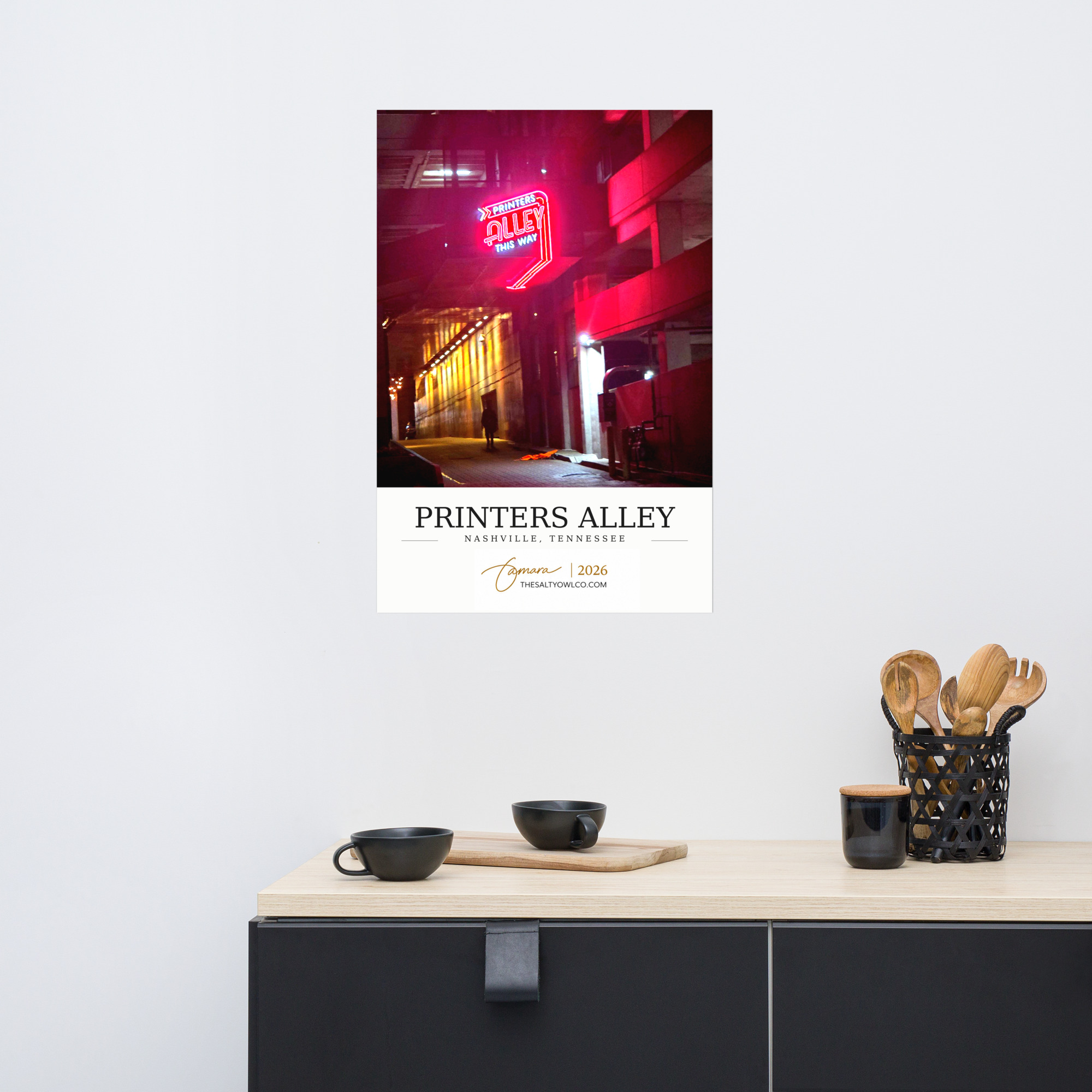 Printers Alley - This Way - Nashville Travel Photography Print - Image 2