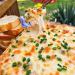 Warm Dungeness crab dip with green chiles, Jack cheese, smoked paprika, and chives.